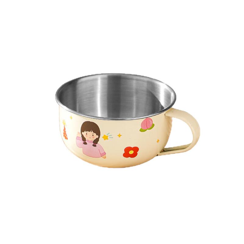 Fuxing 220ml 304 Edelstahl Cartoon Tassen - 3er Pack