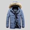 Mens Winter Fur Hooded Parkas Men Snow Windproof Down Parkas Thickened -30 Degree Keep Warm Outdoor Outerwear Jackets Size 6XL