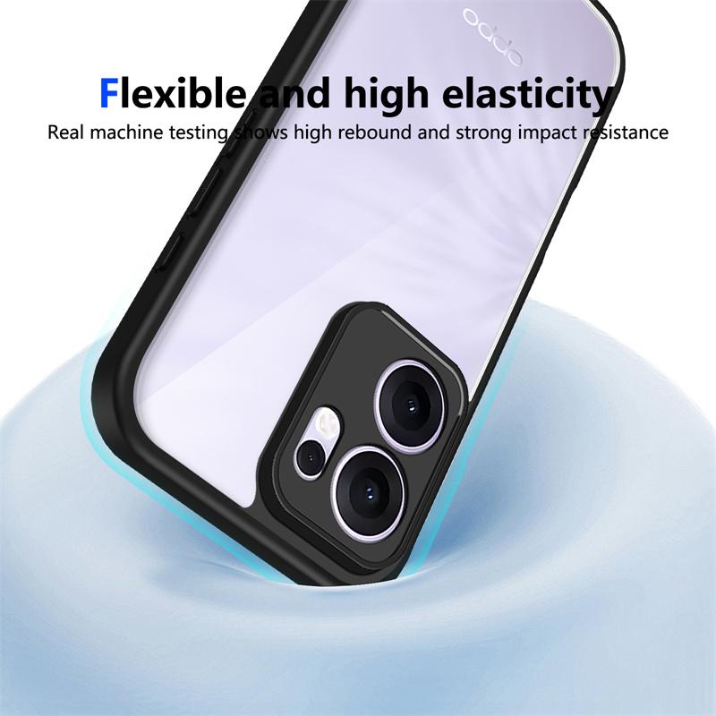 OPPO A5X 4G CPH2725 Case Shockproof Silicone Bumper Clear Back Hard Cover Matte Phone Case for OPPO A5X OppoA5X 4G CPH2725