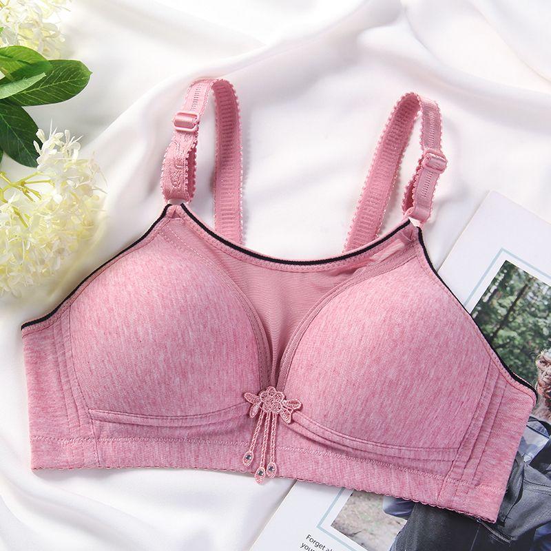 

Бюстгальтер оверсайз со сглаживающим эффектом нижнего белья Тонкий бюстгальтер без стального кольца для комфорта и регулировки 42/95C темно-розовый