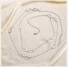 Women's Double Layer Necklace Long Chain Stainless Steel Hollow Teardrop Pendant Silver Color Layered Jewelry