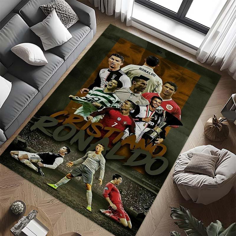 Cristiano Ronaldo: Fußball-Legende Teppich Bodenmatten Druck Mode Fußmatte Schutzpolster