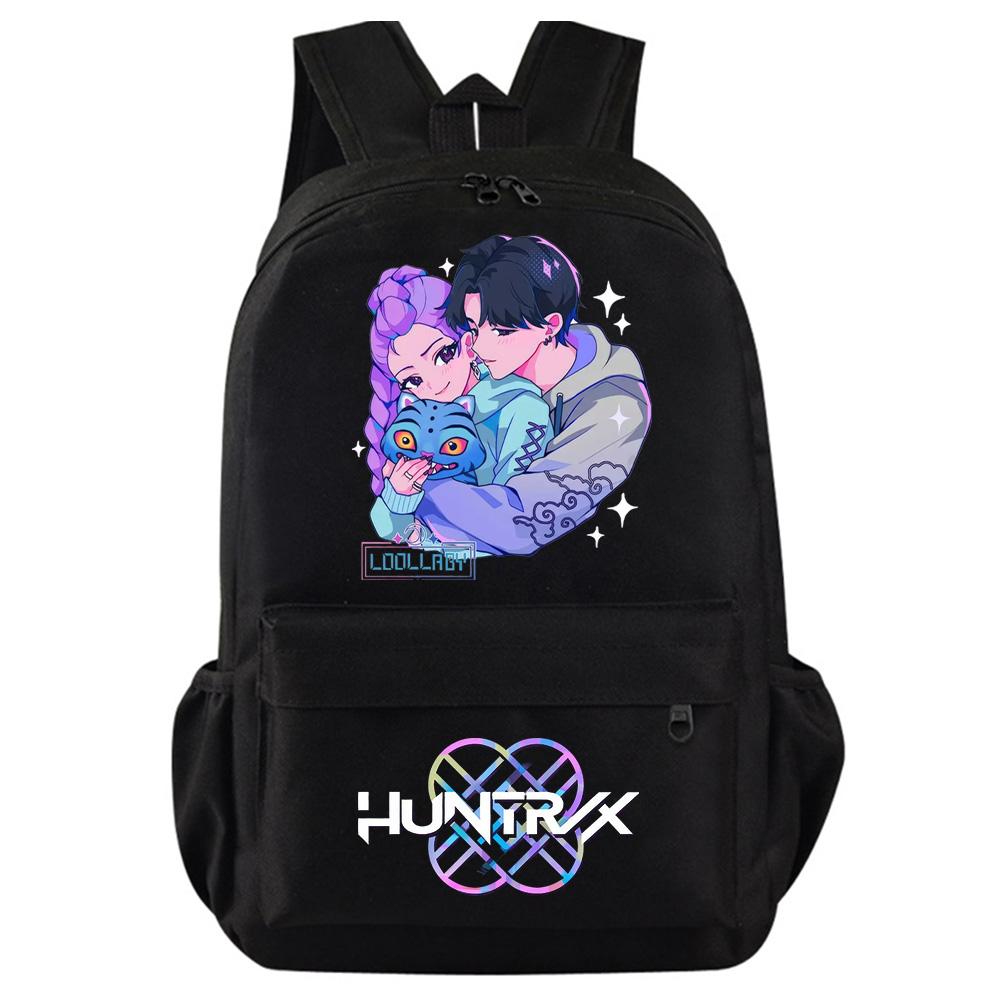 Anime K-Pop Demon Hunters Printed Backpack for Teenager Student Girl Boy Bookbag Schoolbag Women Large Capacity Waterproof Travel Bag Kid Gift