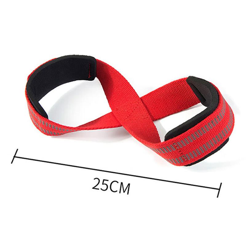 

Силовой пояс в форме восьмерки, ремень для хвата штанги для тяжелой атлетики, нескользящий утолщенный взрослый напульсник, ладонный фитнес, подтягивания One size
