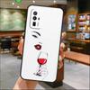 Red Wine Glass Art Case For Xiaomi 15 14 Ultra 13 11T 12T 13T 14T Pro POCO X7 Pro X3 X5 X6 M6 F5 F6 Pro Cover