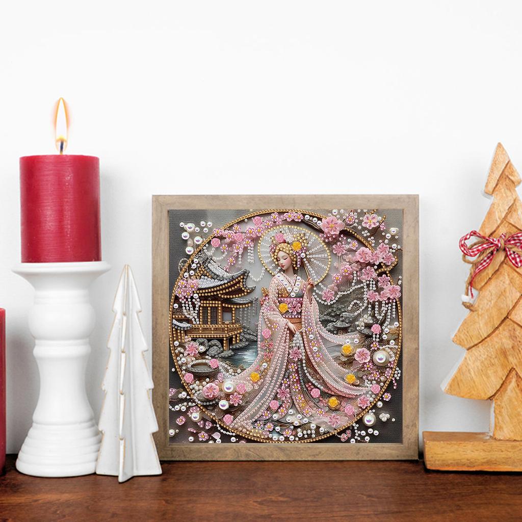 Schönheit Speziell Geformte 5D DIY Teilbohrer Diamantpunkte Malereien für Erwachsene Heimwanddekoration Diamanten Malereien Edelstein Kunst 30x30cm