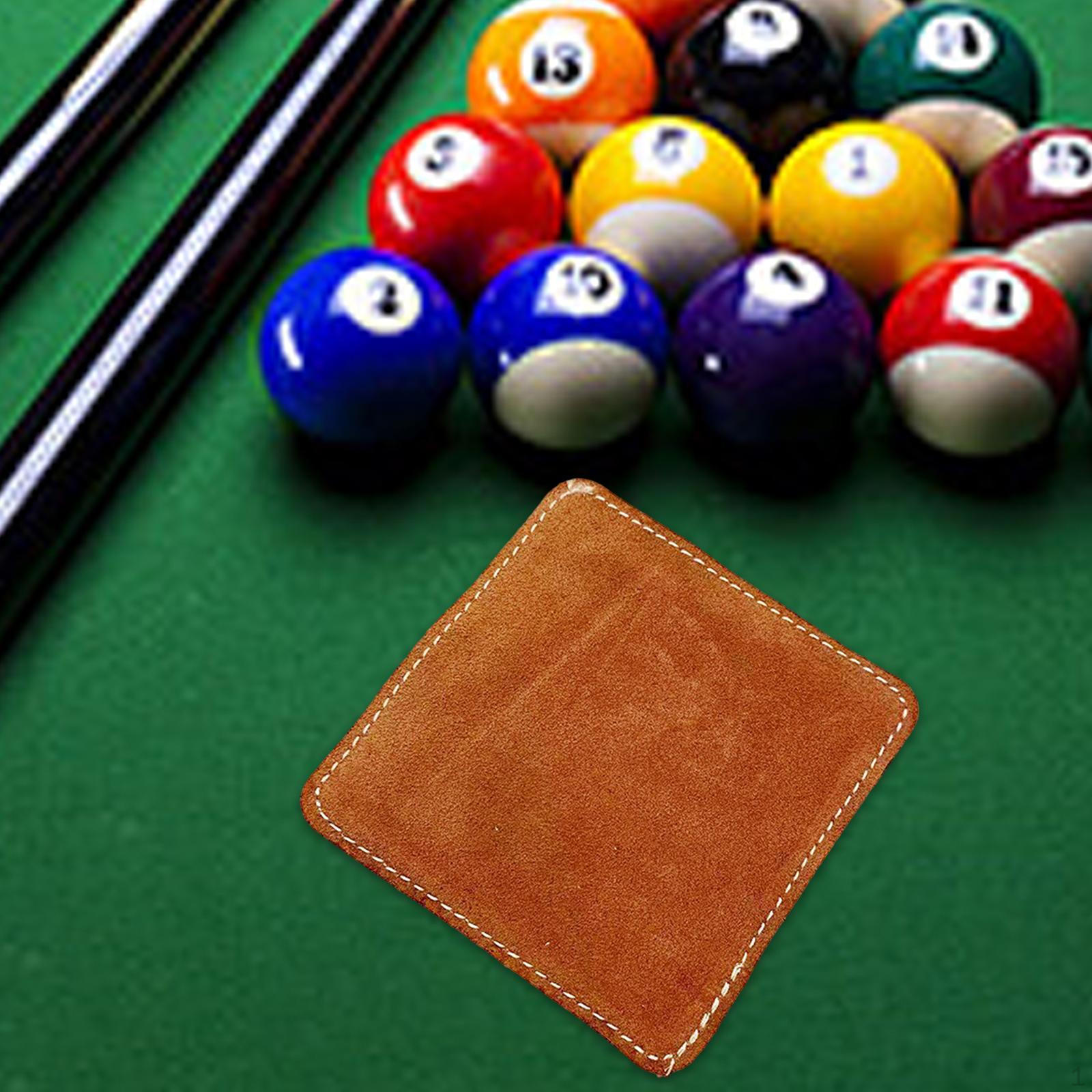 

Billiard Cue Towel Billiards Accessories Water Absorption PU Lightweight Cleaning Wiping Cloth коричневий