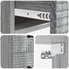 Wall Mounted Nightstand 2 pcs Grey Sonoma 34.5 x 33 x 40 cm
