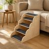 Dog Stairs Wooden Sofa Pet Steps Space-Saving for Bed