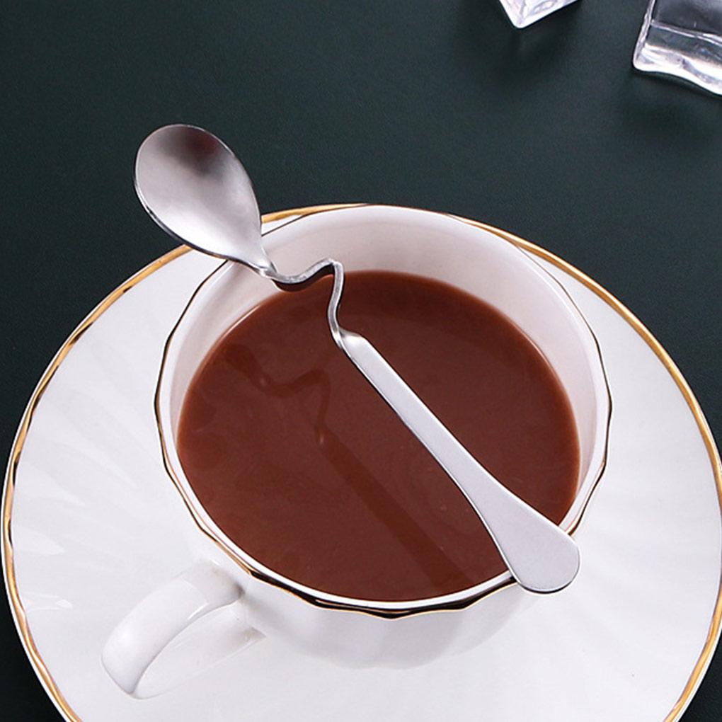 Coffee Spoon Ice Cream Milk Drink Stirring Scoops Teaspoons Home Bar Cafe Hotel Party Kitchen Tableware Cutlery