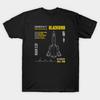 Herren Schwarzes Print-T-Shirt Lockheed Sr-71 Blackbird No-Cut Transferpapier Druck Baumwoll-T-Shirt