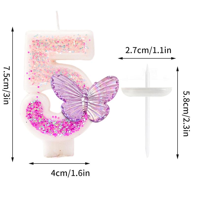 Crown Number Candles Birthday Digital 0-9 Cake Decoration Ocean Starfish Seashells Cake Topper Birthday Anniversary Day Decor