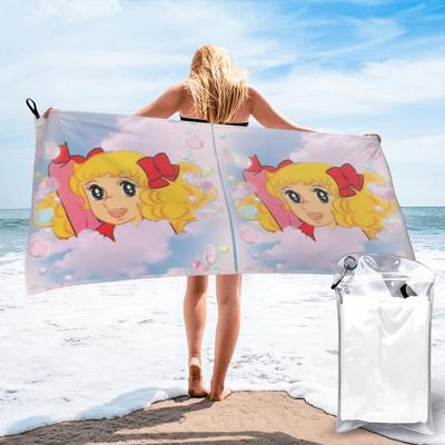 Candy Candy Anime Manga Beach Towel Soft Microfiber Quick Dry Absorbent Quick Towels For Bath