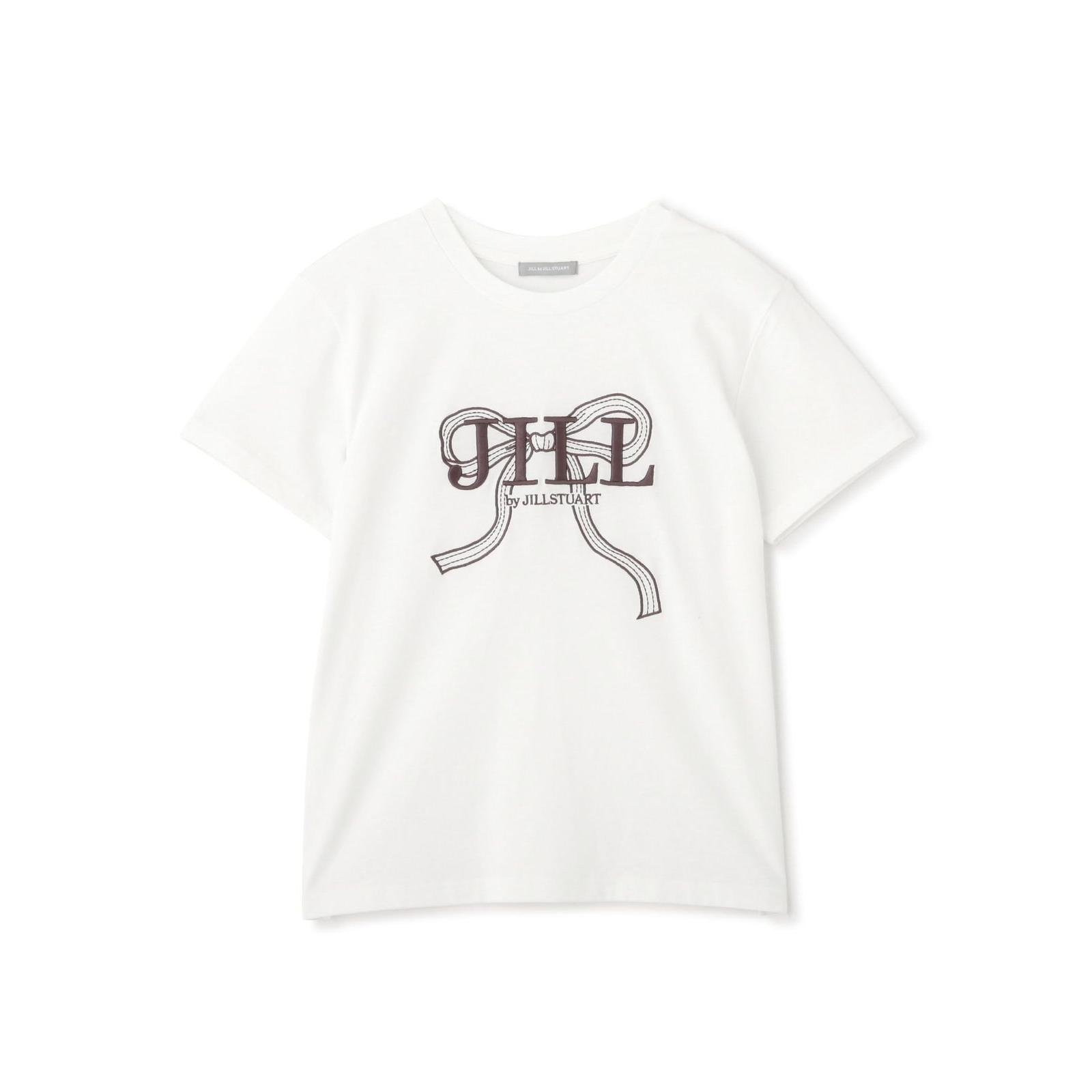 New Big Ribbon Logo Embroidery T-shirt