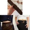 Wide Pu Leather Belt For Women Retro Chic Fashion Accessory For Casual Wear
