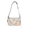 COACH shoulder bag [Customized bag] Nolita 19 ZY Zhiyu classic presbyopia flower graffiti sunflower pearl Sand color and chalk white (Goodnight Bear)