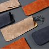 Covered Sunglasses Bag Velvet Lining Eyeglasses Holder PU Leather Glasses Bag  Jewelry Packing