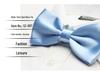 Solid Color Formal Wedding Bow Tie for Men - Customizable Logo and Multi-Color Options