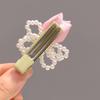 Sweet Tulip Pearl Hairpin Premium Sense Bangs Side Headdress Pearl Bowknot Hair Clip  Daily Wear