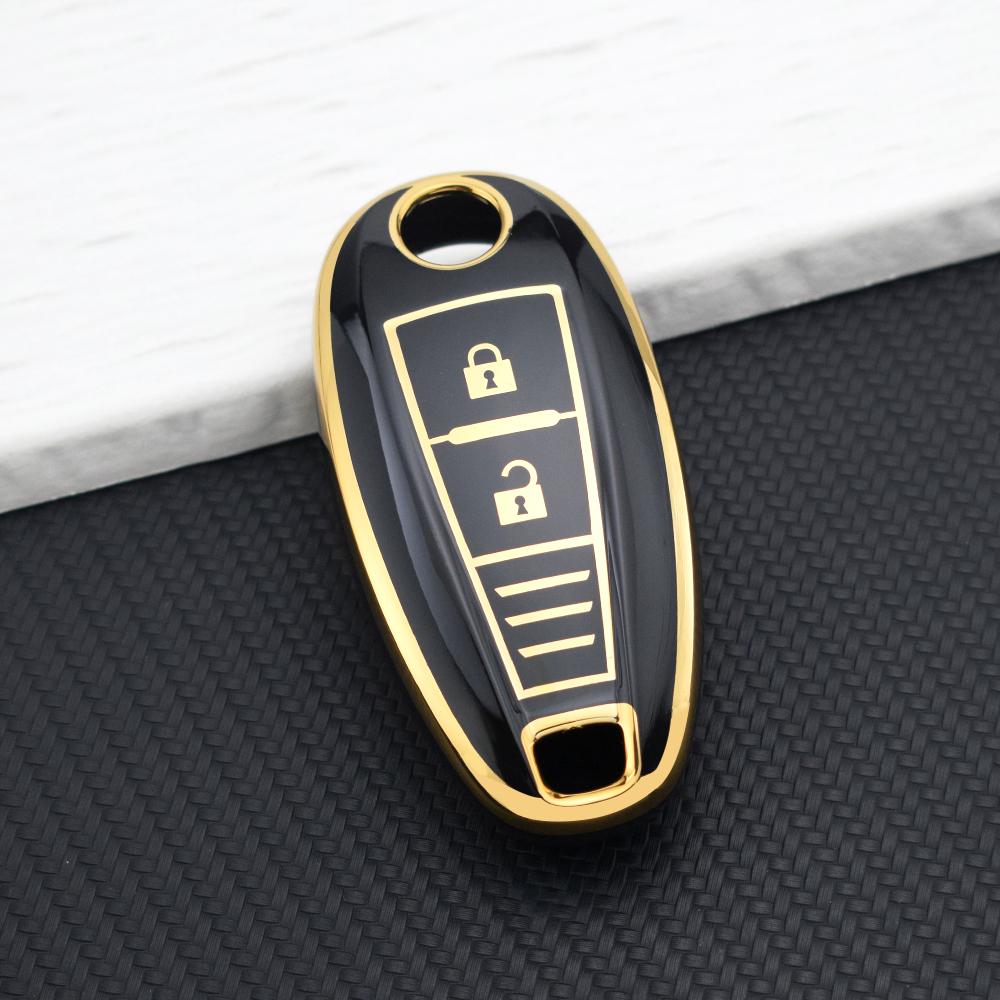 

Key Cover Case Key Chain For Suzuki Baleno Ertiga Ciaz Ignis Kizashi Swift SX4 S-Cross Vitara TPU Car Smart Key Case Protector