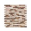 Decorative Adhesive Wall Sheets 3D Gel Faux Mosaic Stickers, Easy Peel & Stick Backsplash Tile Textured Panels Vintage Brick Wallpaper for Kitchen,