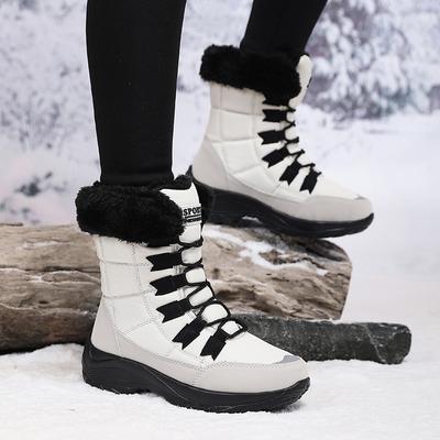Scarpe Invernali da Donna 2025 Nuova Moda Stivali da Neve Scarpe Calde in Cotone Fondo Spesso Peluche di Alta Qualità Stivaletti Corti Casual 36-42