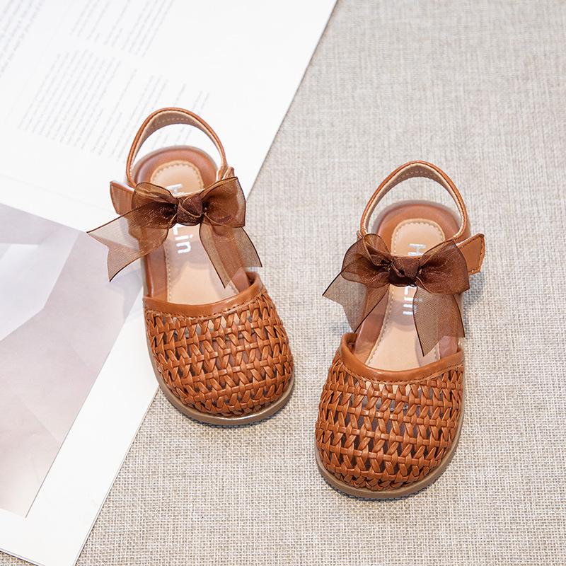 Open-toe Breathable Casual Shoes for Girls, Soft-soled Casual Shoes