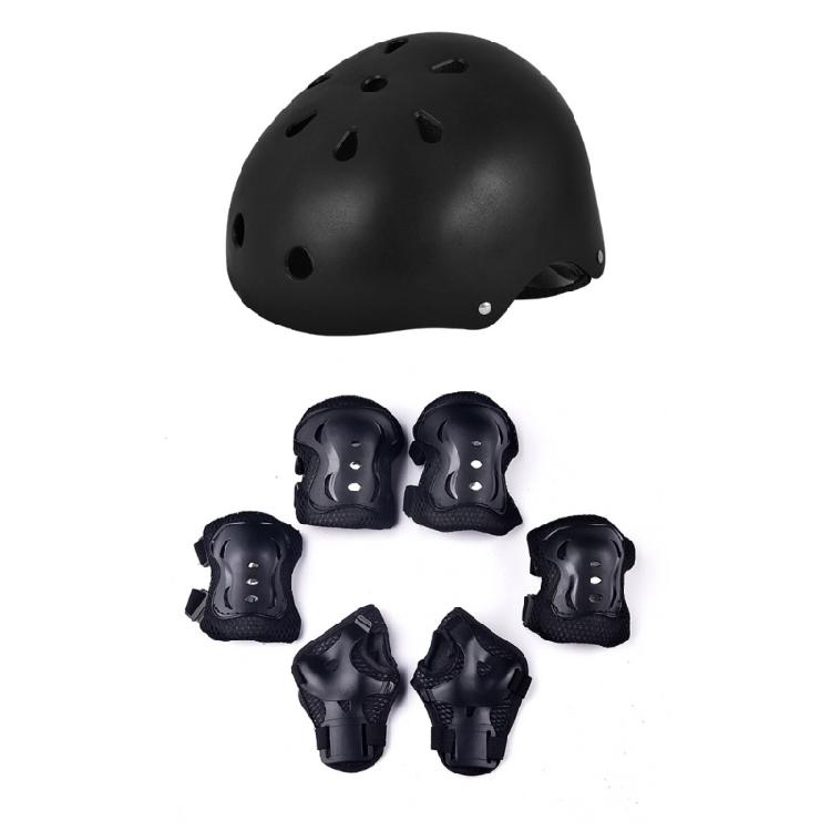 Set di Protezioni Sportive da Esterno 7 in 1 per Bambini: Ginocchiere, Parapolsi, Attrezzatura per Pattinaggio a Rotelle