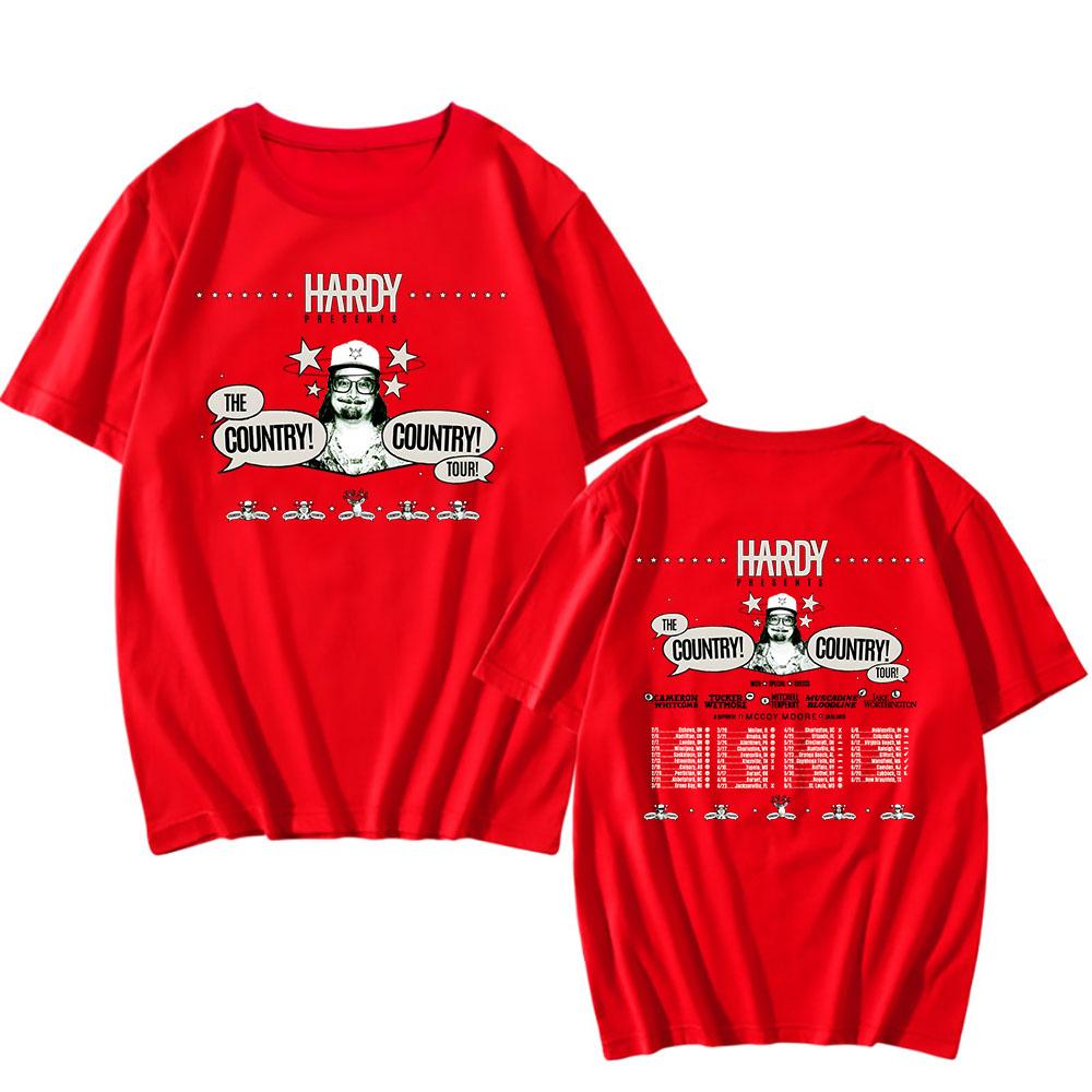 HARDY THE COUNTRY! COUNTRY! TOUR 2026 T-shirt Unisex Streetwear Short Sleeve Cotton Tshirts Graphic Print Clothing Tees