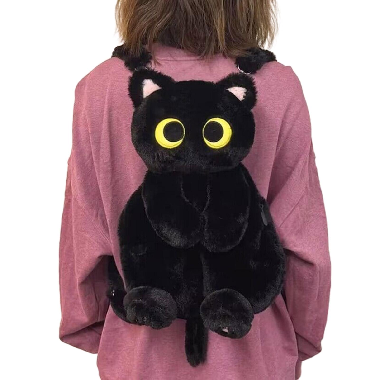 

3D Кот Плюшевый Рюкзак Мультфильм Школьная Сумка Мягкая Удобная Сумка Через Плечо Для Детей Девочек Подарочная Ежедневная Женская Сумка Через Плечо 3