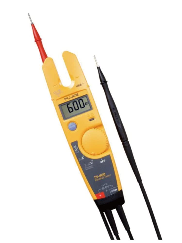 

Fluke 600V Voltage Continuity and Current Tester [Product] T5-600