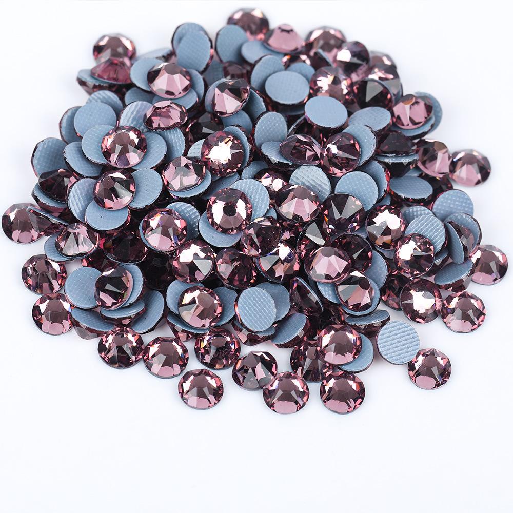2088 16Cut Austrian Rhinestones Diamond Nail Art 3D DIY Mobile Phone Case ABS Hot-Fix Rubber Bottom Flats Glass Jewelry Shoes