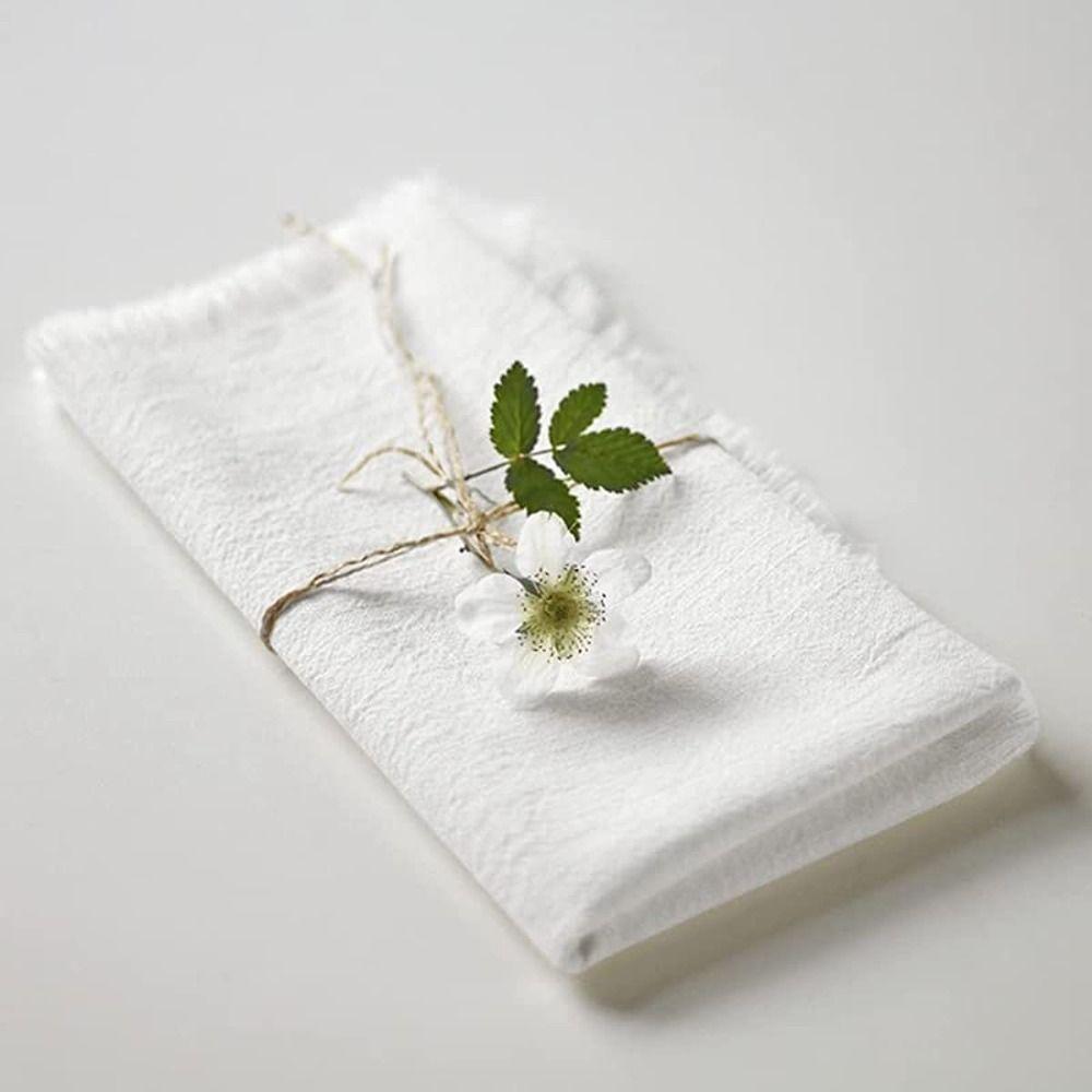 Reusable Cotton Napkin Table Decoration Placemats Party Supply Linen Napkin Hotel