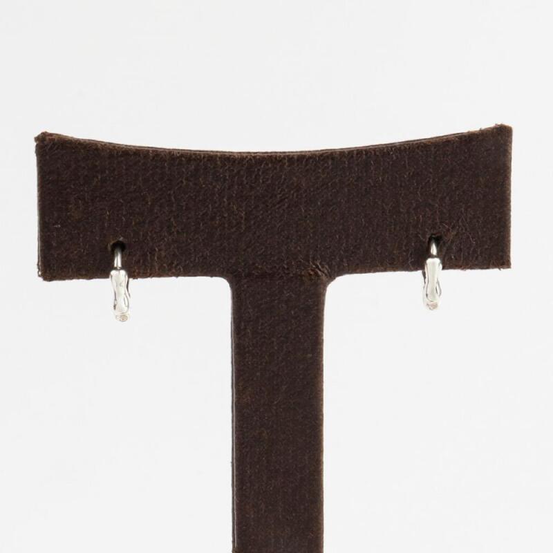 

Simple convex mini petite hoop earrings in silver gold