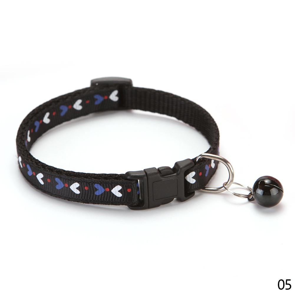 Süßes Herzmuster Haustierglöckchenhalsband Verstellbar Für Welpenhund Buntes Katze Schnallenhalsband Haustierzubehör Welpenhunde Katzen Zubehör