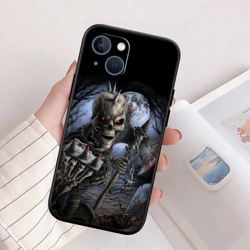 Skeleton Skull New High-End Shell Phone Case for OPPO A3 Pro A72 A74 A76 A77 A77S A78 A79 A94 A95 A18 A40M A58