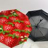 1PC Strawberry flowerUmbrella-8-Rib Reinforced, Automatic Open, Lightweight & Durable, Cute Fashion Accessory for Outdoor-P202