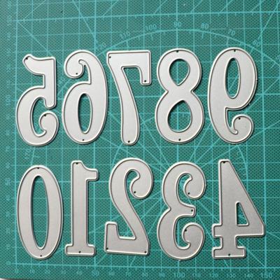 Fustella Numeri 0-9 Scrapbooking Creazione Biglietti Artigianato su Carta Stampo Album