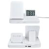 3 In 1 LCD Digital Alarm Clock with Phone Earphone Wireless Charger USB Powered for Home Office