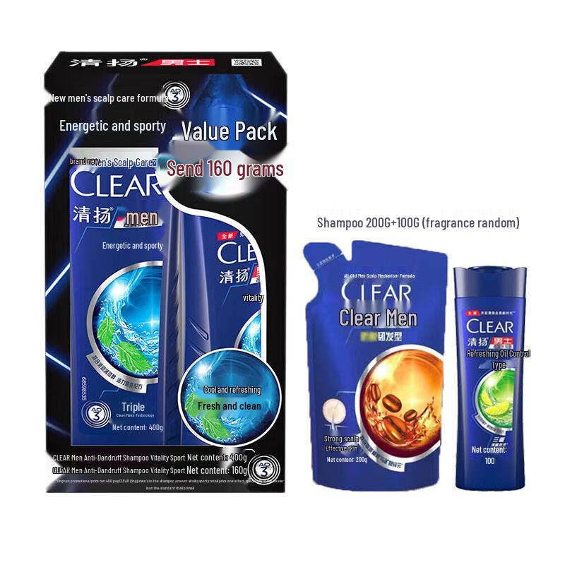 

Clear Anti-Dandruff Sport Refresh Mint Scent Shampoo