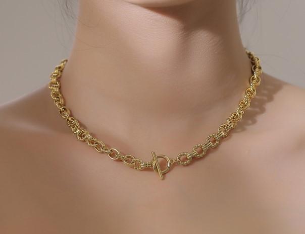 Jewelry Wind Line Cold Wind Stacked Chain Simulation Emerald Set