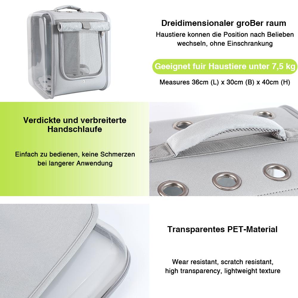 Rucsac de transport pentru pisici/câine Rucsac de transport mare pentru animale de companie, 17 lbs, suport de încărcare, design ventilat, pentru câini de talie mică