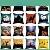 Halloween Themed Cushion Cover With Super Soft Short-pile Velour Material