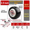 Doppellager Lenkrolle Hohe Tragfähigkeit Rollenrad Langlebiges Transportrad Industrieller Umzug