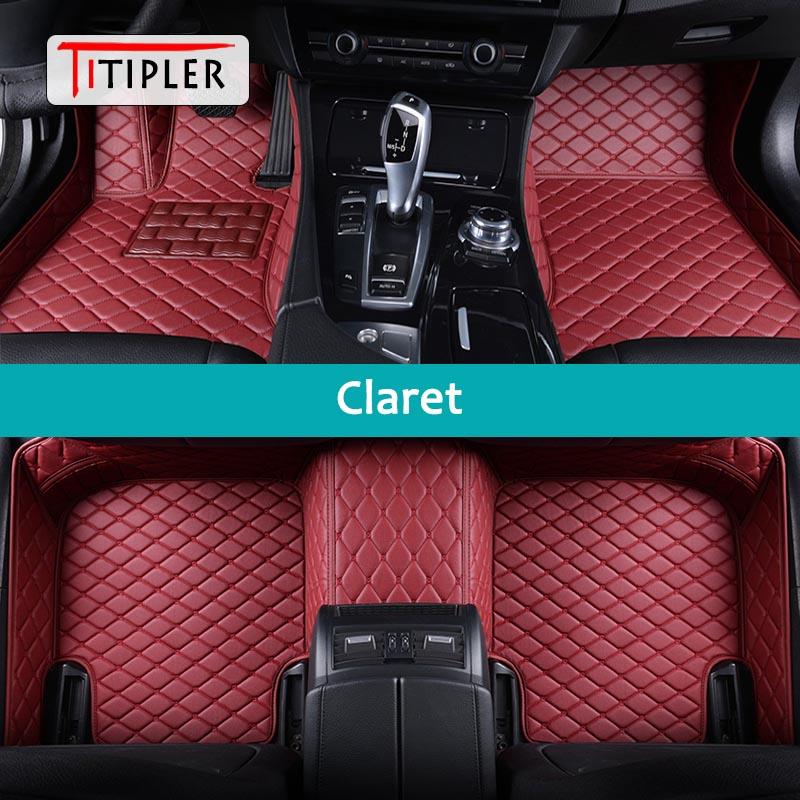 BFY1 TITIPLER Custom Car Floor Mats For Nissan JUKE ESQ Auto Carpets Foot Coche Accessorie