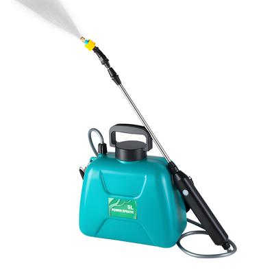 Batteriebetriebenes Sprühgerät 1,32 Gallonen/5L USB wiederaufladbares tragbares Gartensprühgerät mit Teleskop