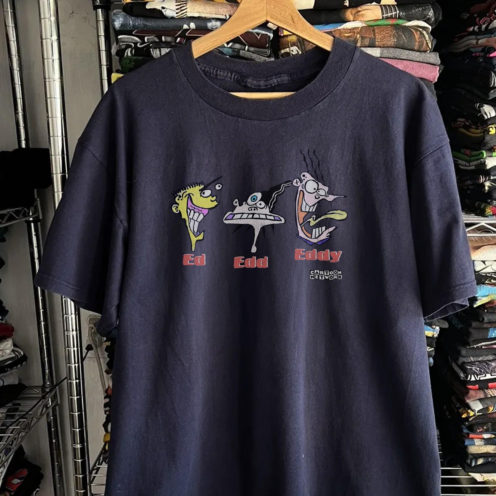Y2K Ed Edd Eddy Promo T-Shirt Black XXL 4XL