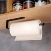 Under Cabinet Toilet Roll Storage Rack Stainless Steel Paper Towel Holder Rustproof Towel Hanger Storage Shelf