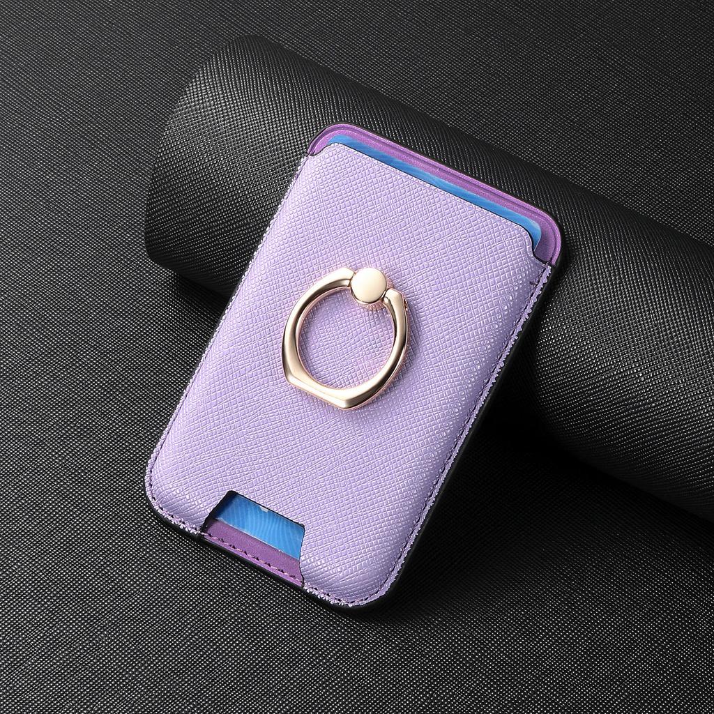 Applicable To iPhone15 Magnetic Suction Magsafe Solid Color Card Bag, Card Holder, Apple 16 Back Sticker Strong Magnetic N52 Card Bag.
