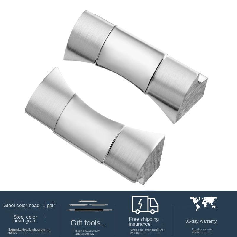 

21mm 22mm Adapter for Tu-dor rudder timing watch strap Biwan Panda Little Monster precision steel Head Connector Silver Gold 22mm срібний